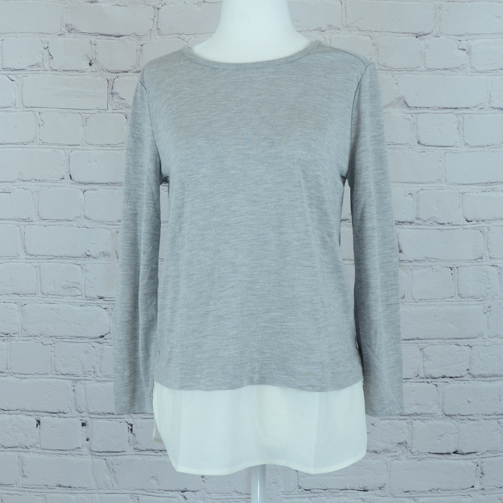 NWT J. CREW Long-Sleeve Top with Silky Hem